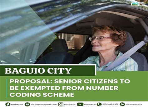senior citizen exempted from number coding 2024